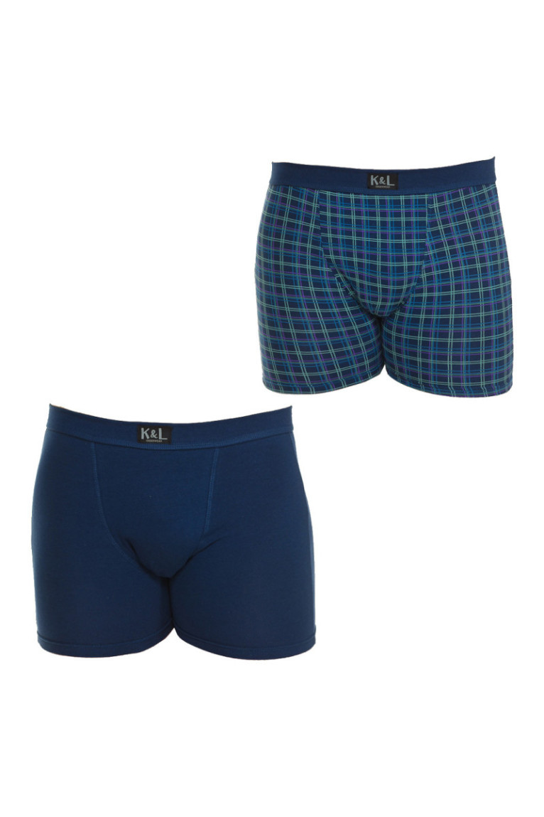 Lot de 2 boxers - Blue/blue green stripes