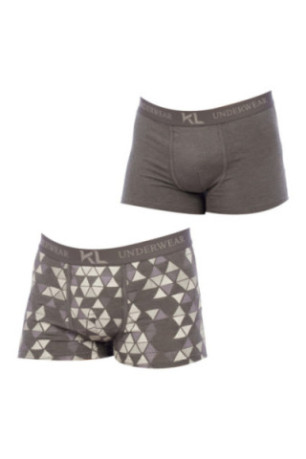Lot de 2 boxers - Patterned gray