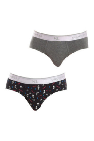 Lot de 2 Slips - Black/gray