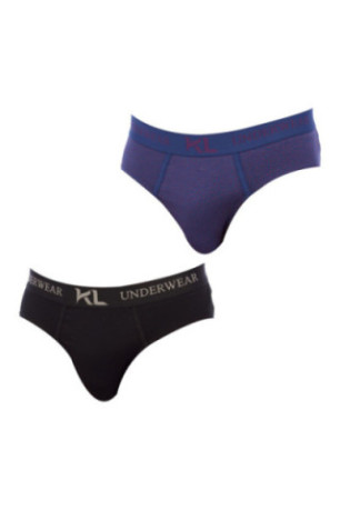 Lot de 2 slips - Black/cobalt blue
