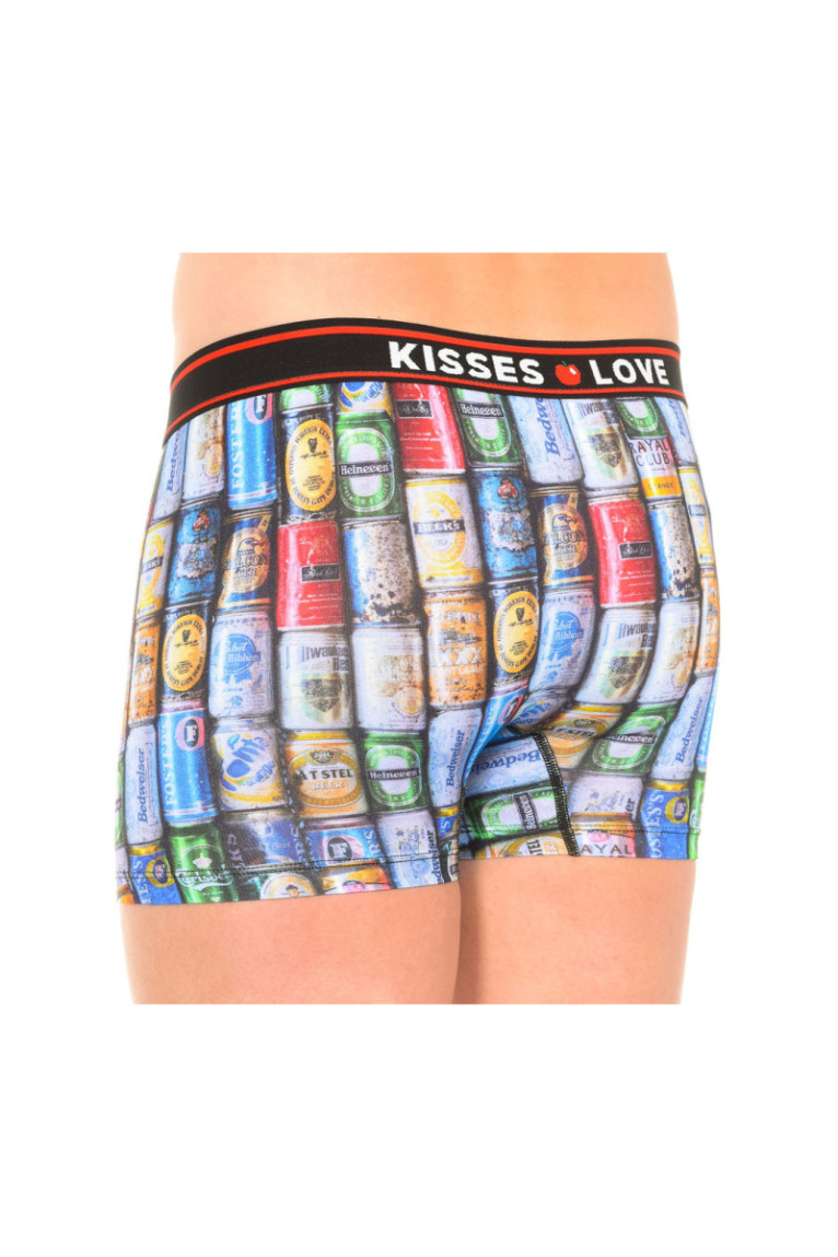 Boxer - Light blue/red