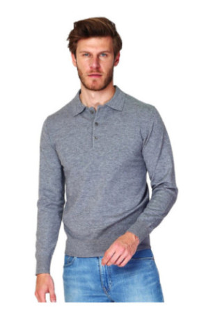 Pull col polo cachemire William de faye