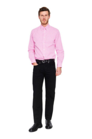 Chemise homme rosée