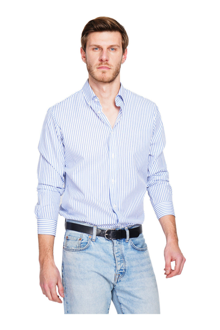 Chemise à rayures Azur