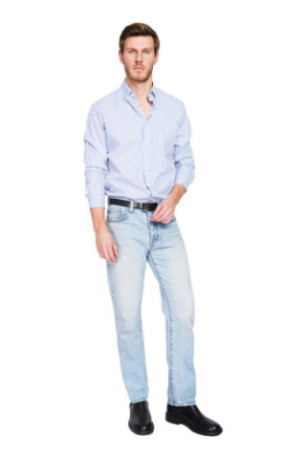 Chemise à rayures Azur