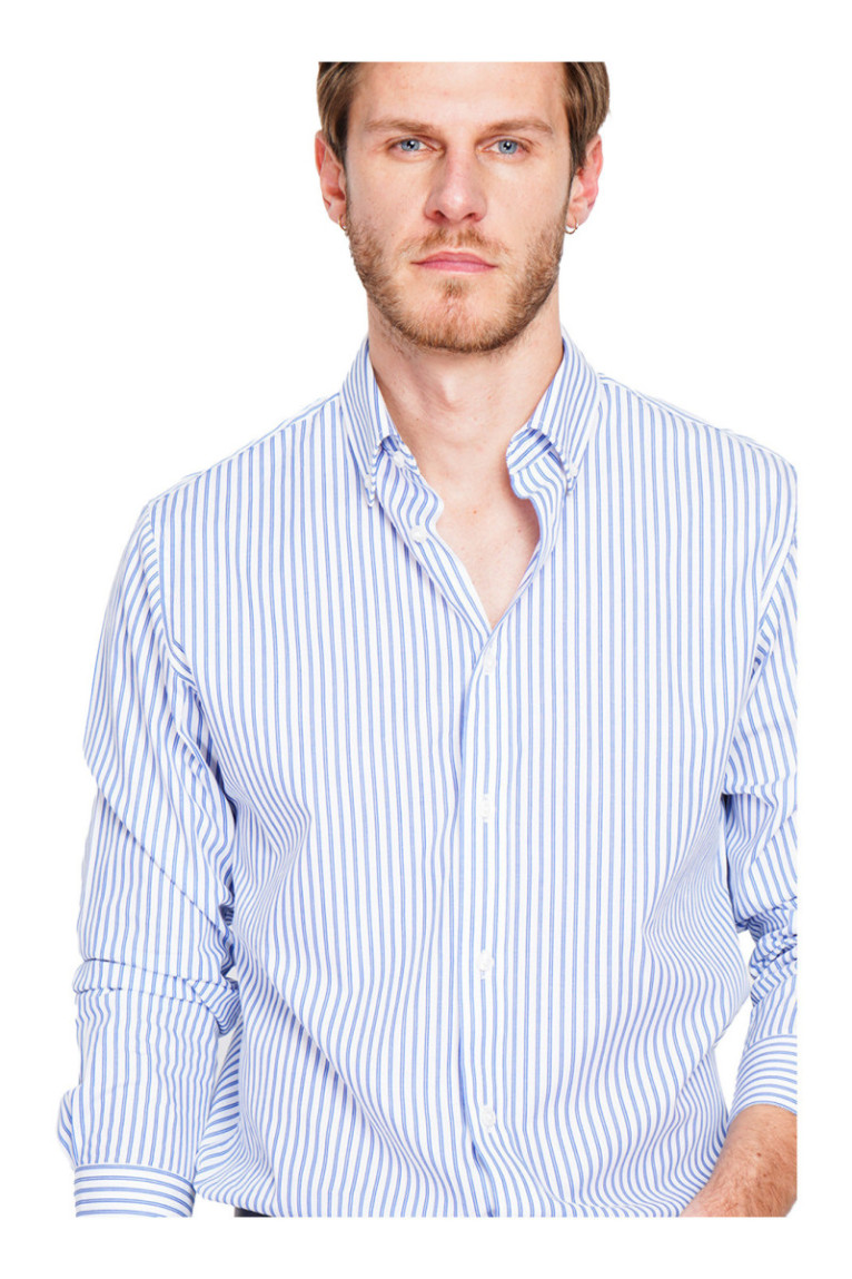 Chemise à rayures Azur