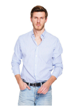 Chemise à rayures Azur