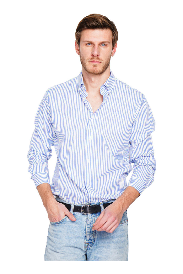 Chemise à rayures Azur
