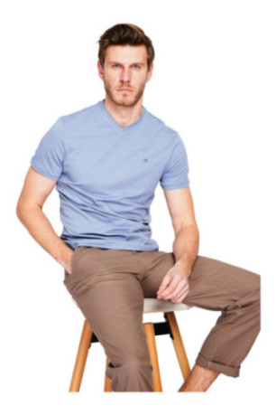 T-shirt manches courtes bleu jeans