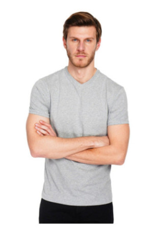 T-shirt manches courtes Gris perle