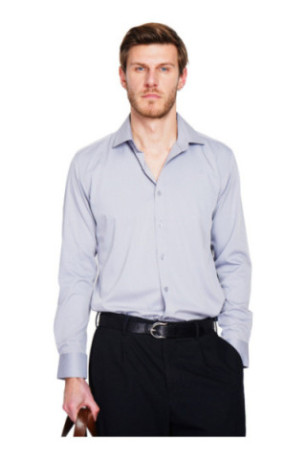 Chemise gris perle