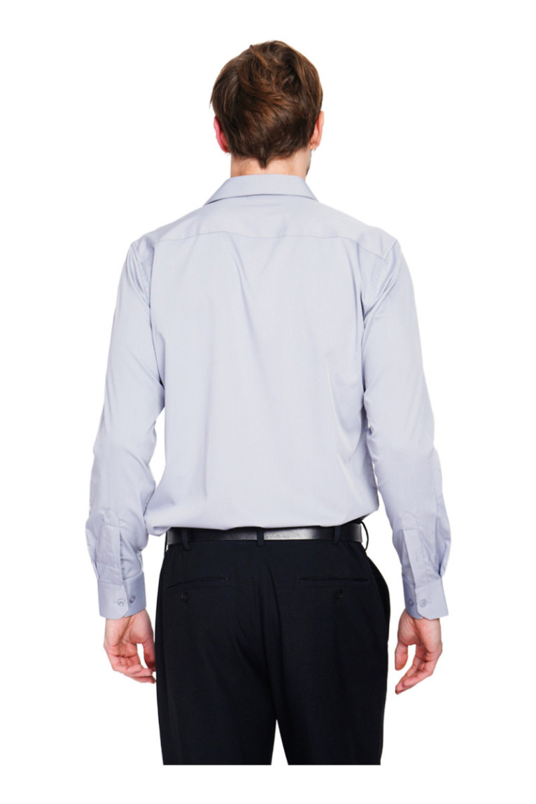 Chemise gris perle