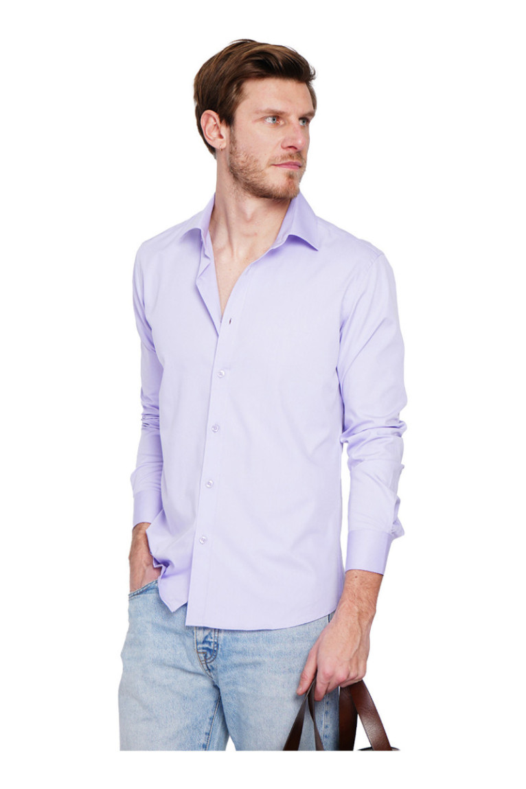 Chemise lilas