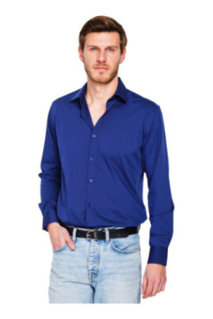 Chemise manches longues Marine