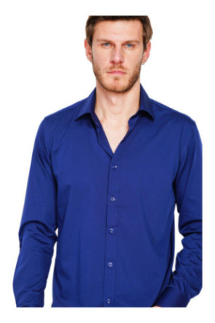 Chemise manches longues Marine