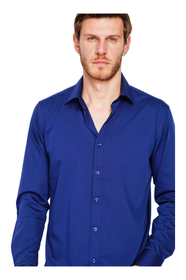 Chemise manches longues Marine