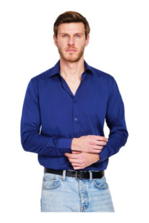Chemise manches longues Marine
