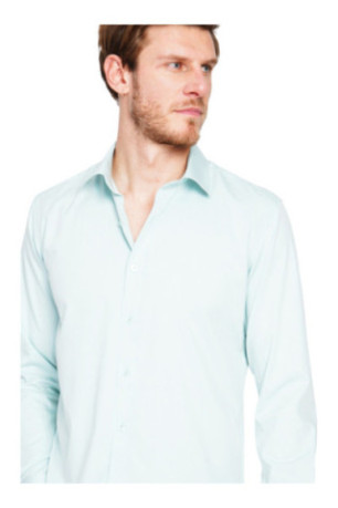 Chemise manches longues Vert amande