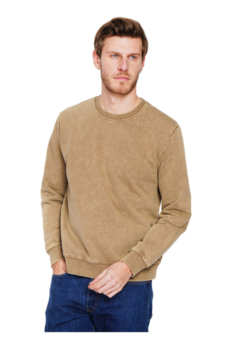 Sweat manches longues kaki clair