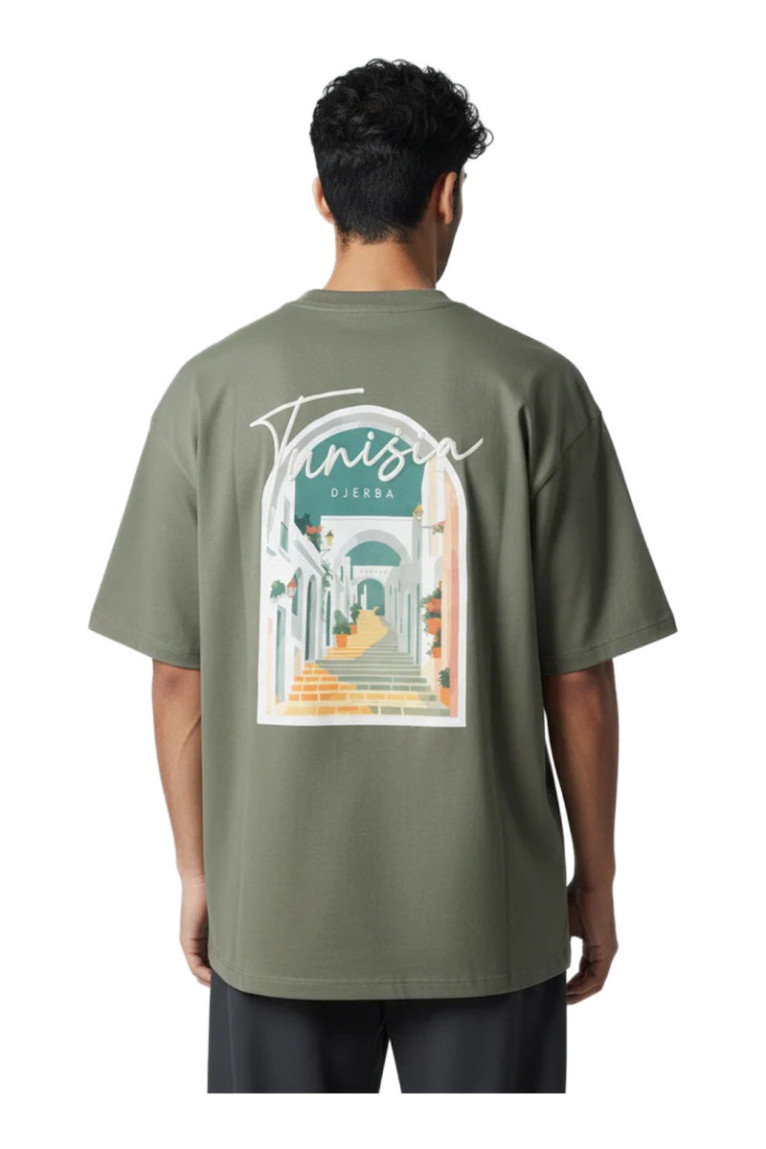 T-shirt MC logo TUNISIE DJERBA - Vert