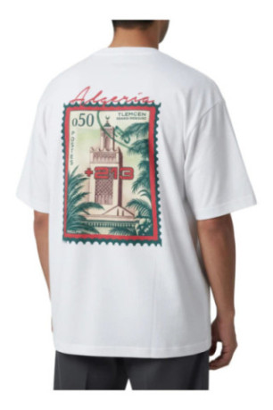 T-shirt MC logo ALGERIE 213 - Blanc