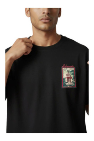 T-shirt MC logo ALGERIE 213 - Noir
