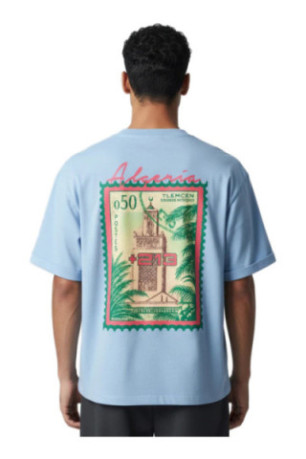 T-shirt MC logo ALGERIE 213 - Bleu