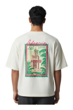 T-shirt MC logo ALGERIE 213 - Beige