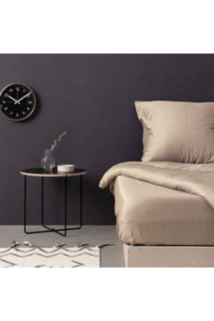 Drap-housse en satin - 90x190+30cm