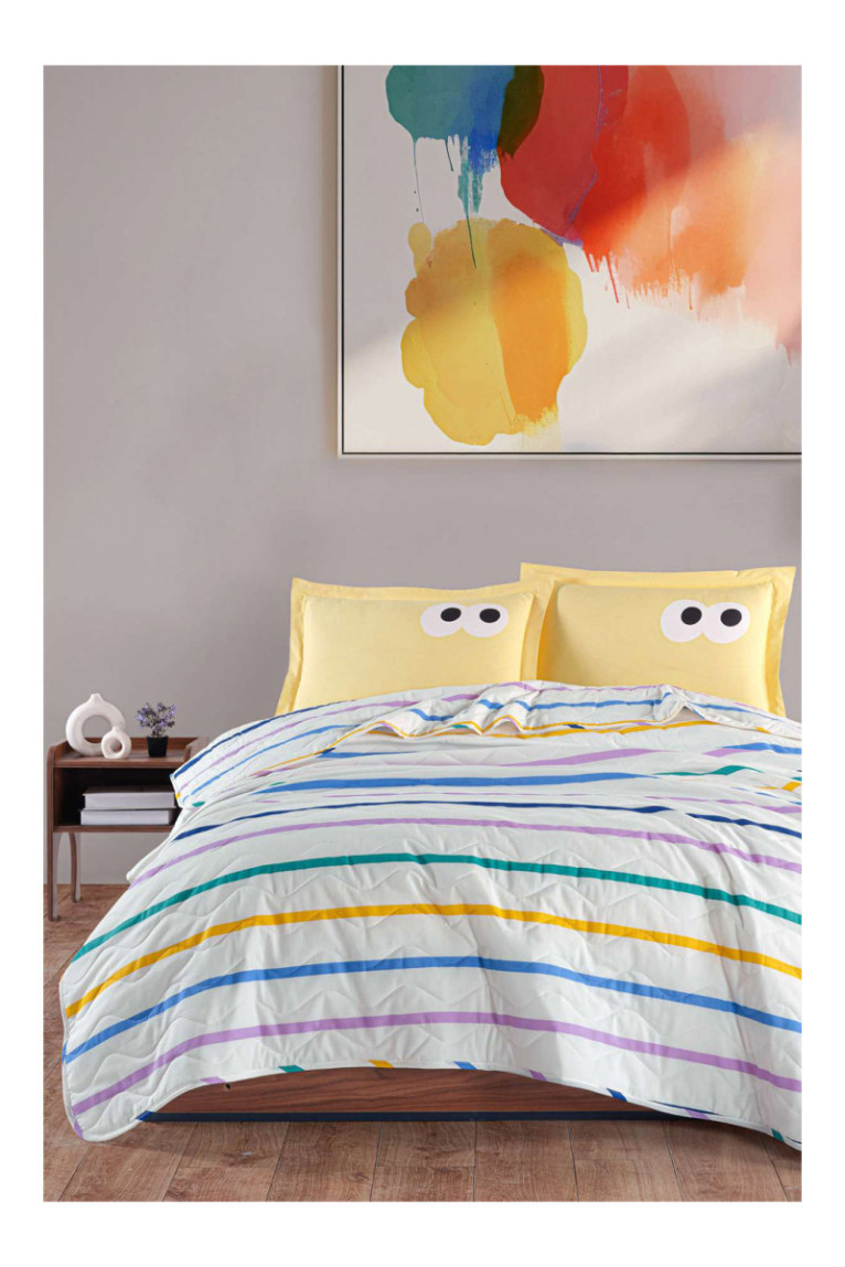 Ensemble de couvre-lit matelassé - 240x220cm