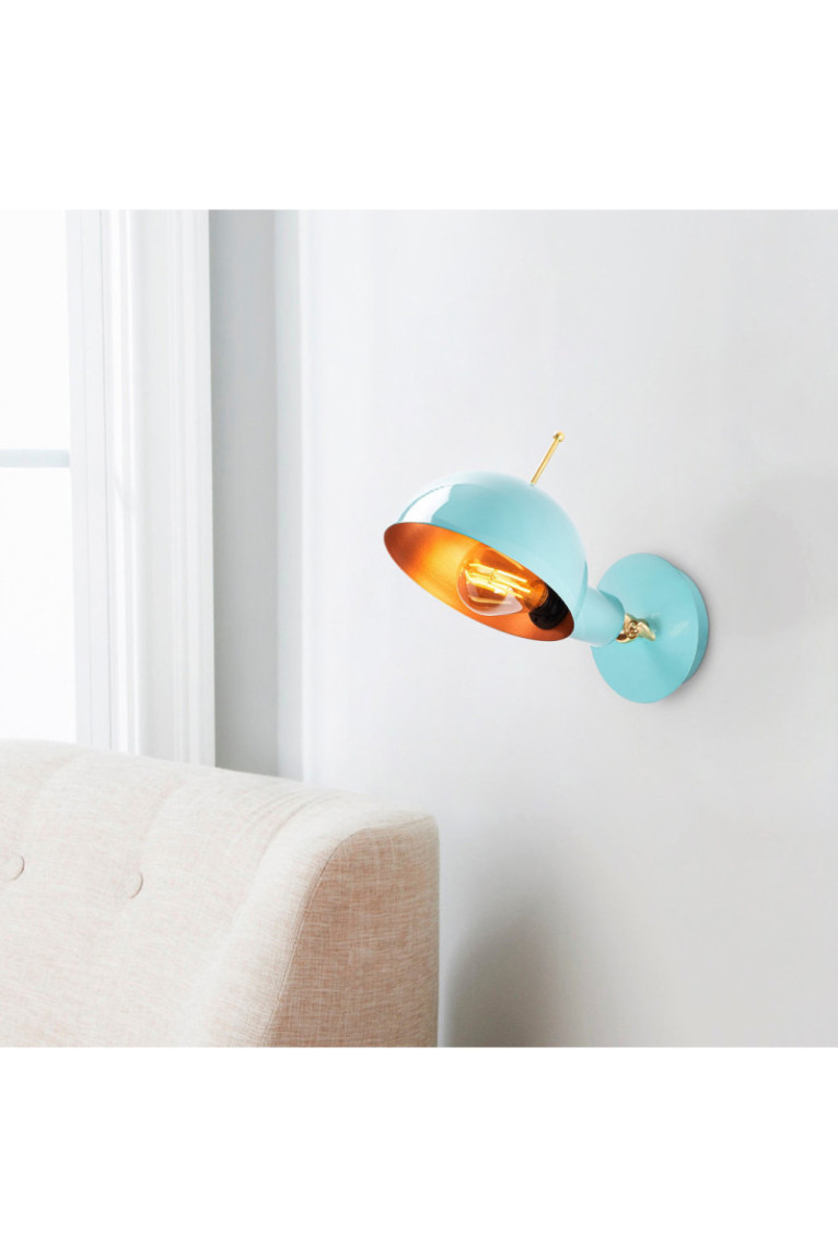 Applique murale - Cuivre turquoise