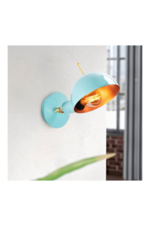 Applique murale - Cuivre turquoise