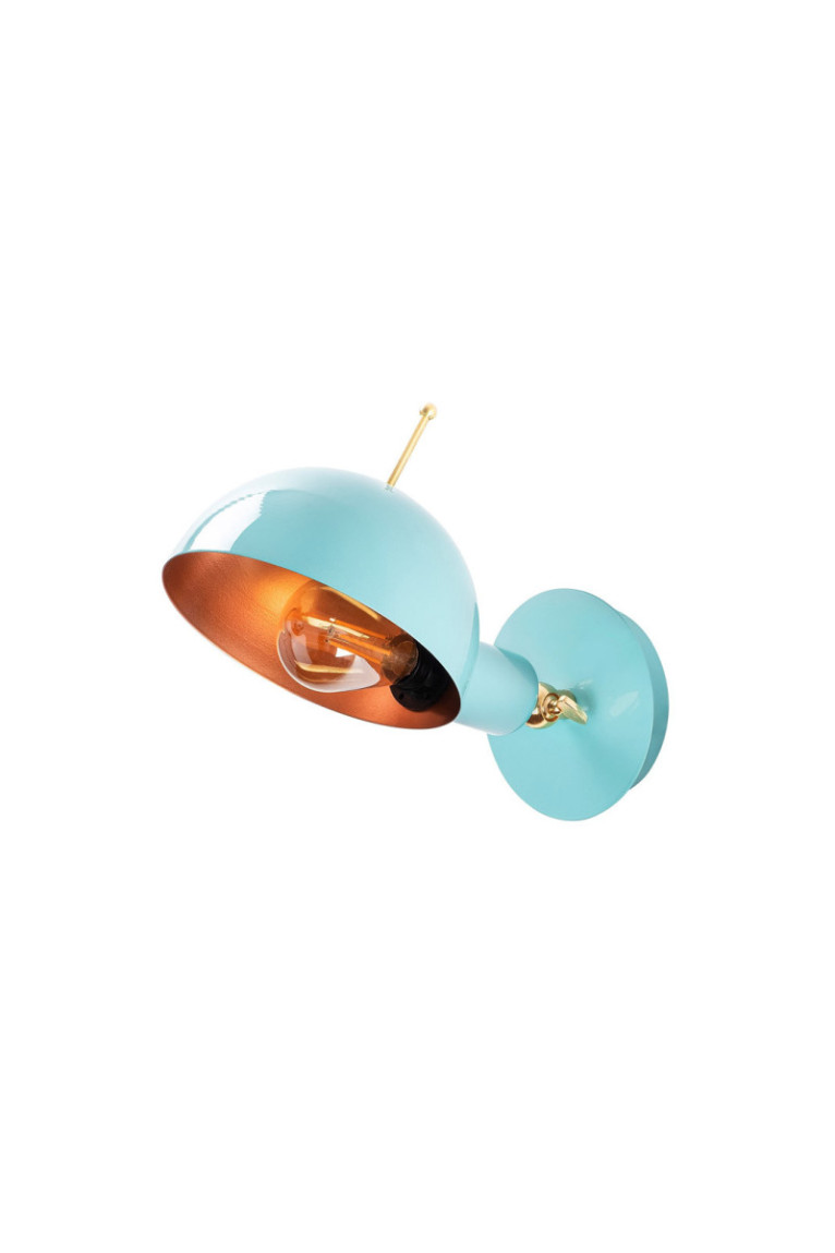 Applique murale - Cuivre turquoise