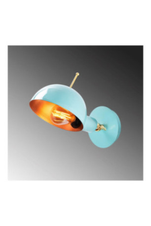 Applique murale - Cuivre turquoise