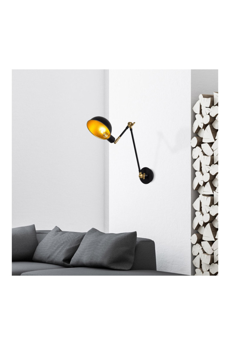 Applique murale - Or noir