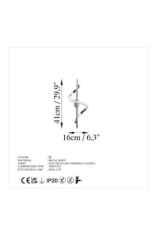 Applique murale - Chrome