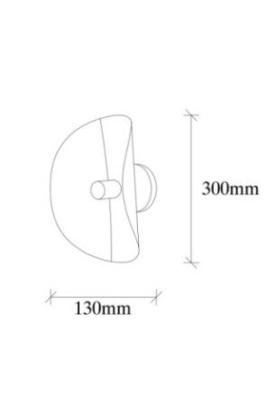 Applique murale - Or blanc