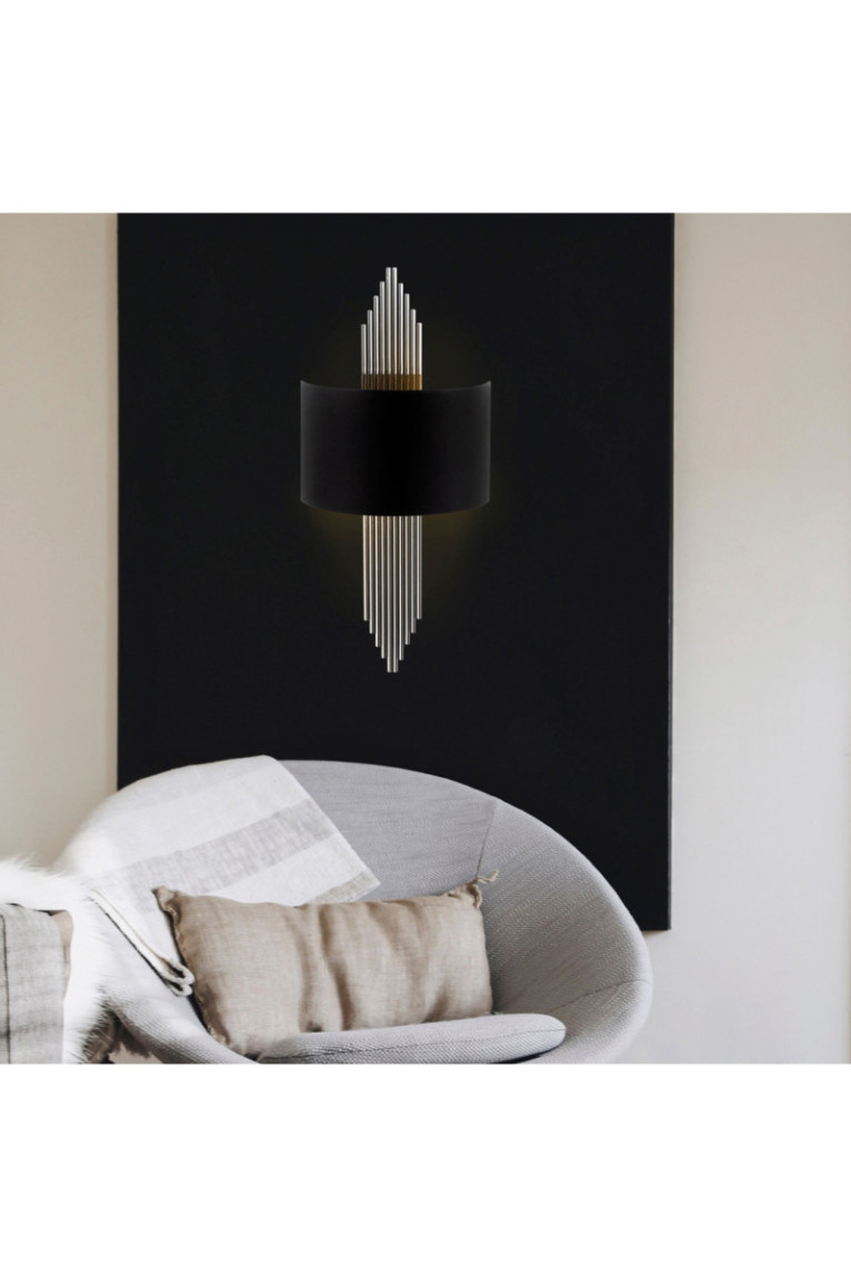 Applique murale - Noir Argent