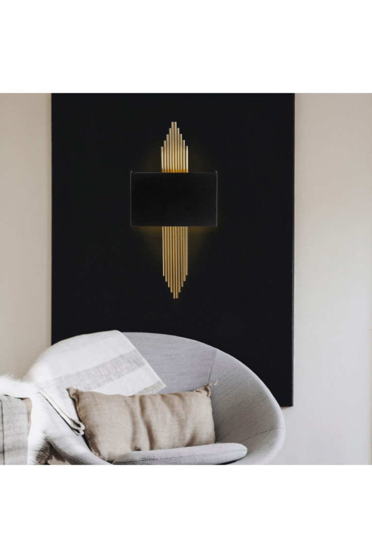 Applique murale - Or noir