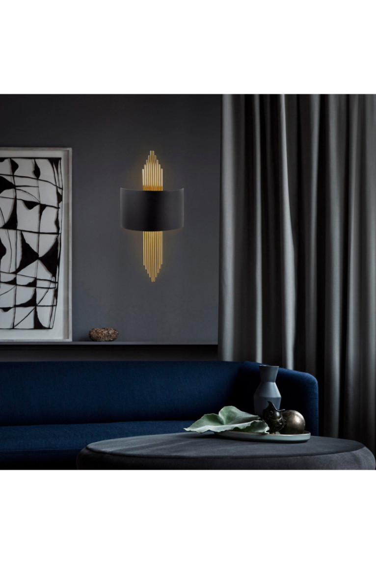 Applique murale - Or noir