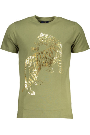 T-shirt manches courtes homme vert Cavalli Class