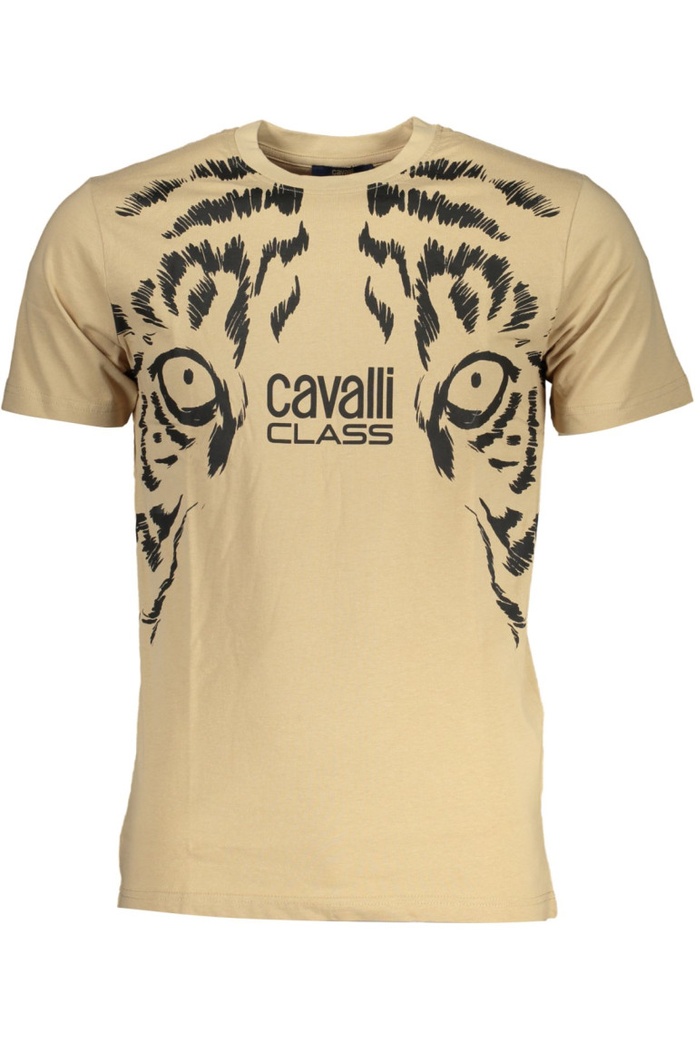T-shirt homme manches courtes beige Cavalli Class
