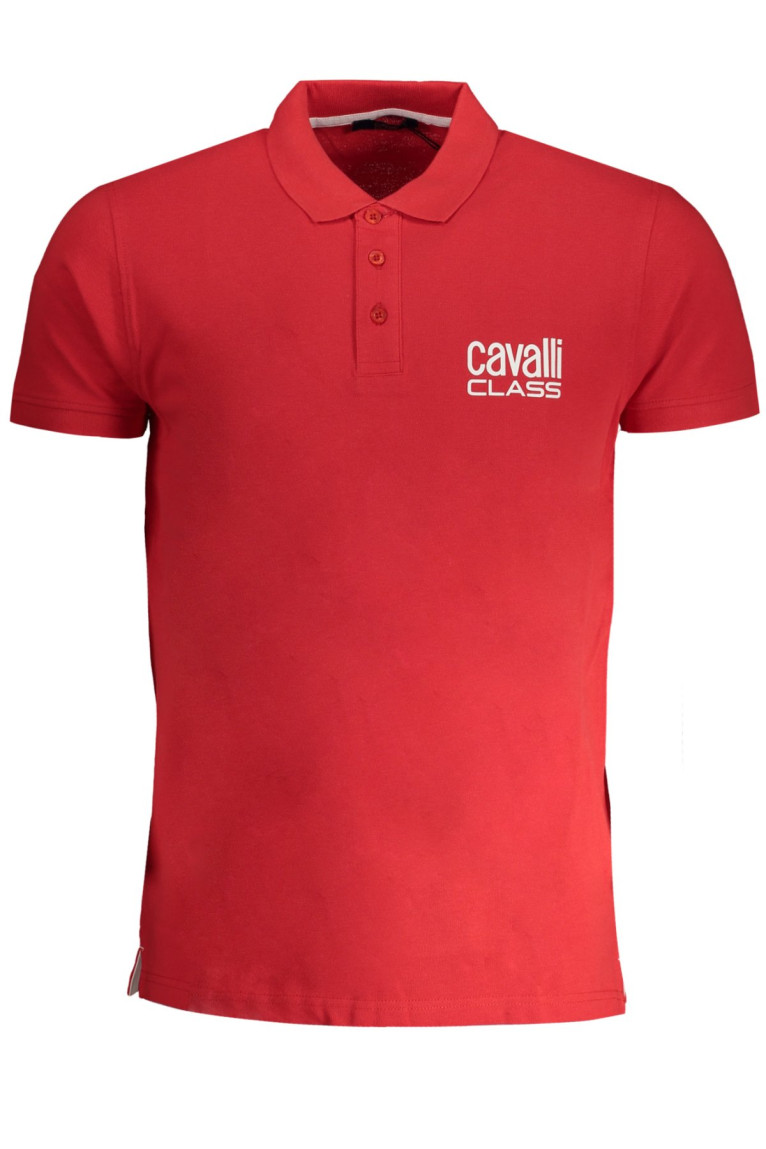 Polo manches courtes rouge Cavalli Class