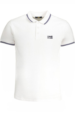 Polo manches courtes blanc Cavalli Class