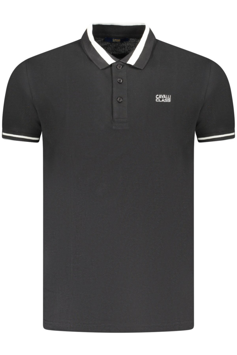 Polo Logo manches courtes Noir Cavalli Class