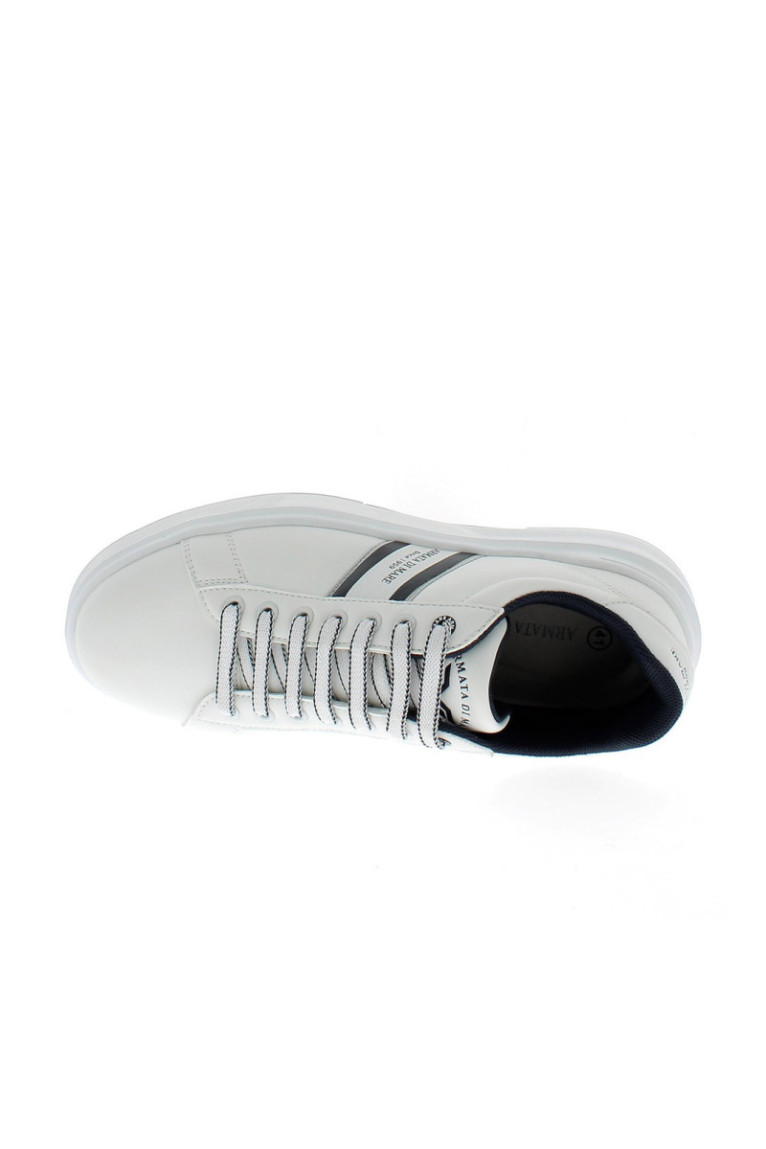 Sneakers blanc cassé et marine