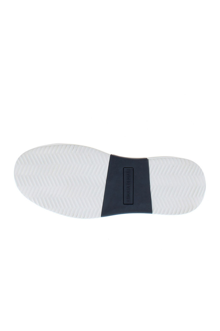 Sneakers blanc cassé et marine