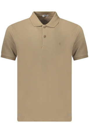 Polo Materra manches courtes marron COVERI MOVING