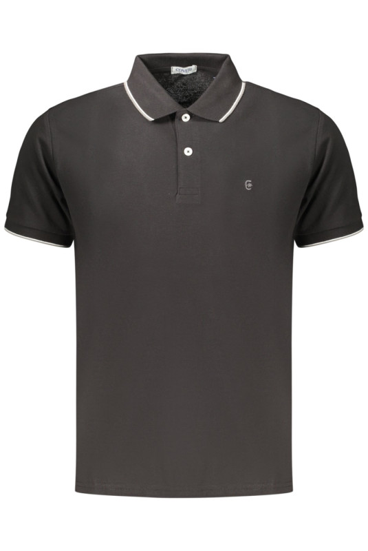 Polo manches courtes noir COVERI MOVING