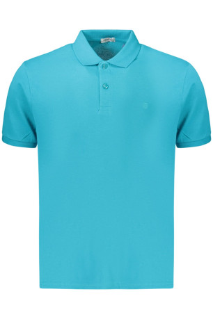 Polo manches courtes bleu azzurro COVERI MOVING
